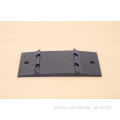 Iron railroad tie plate for railway